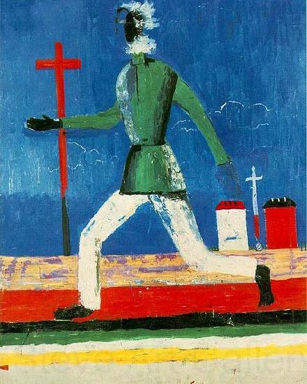 Kazimir Malevich Running man Spain oil painting art